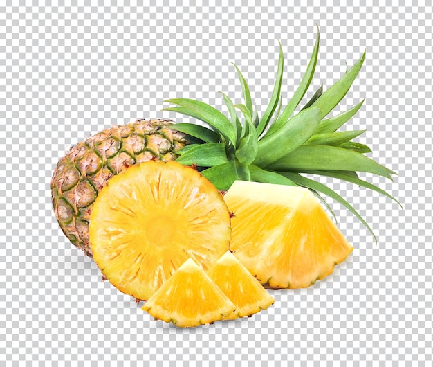 Frische ananas isoliert premium psd