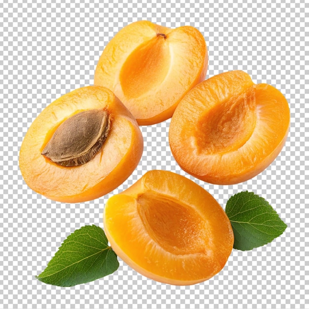 Frische Aprikosenhälfte