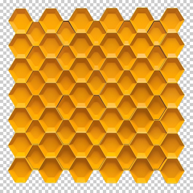 PSD frische honigwabe mit honigtröpfchen auf durchsichtigem hintergrund