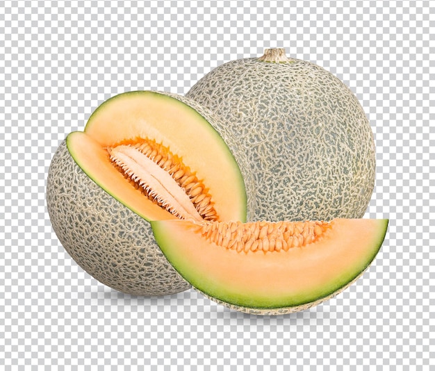 Frische japanische melonen isoliert