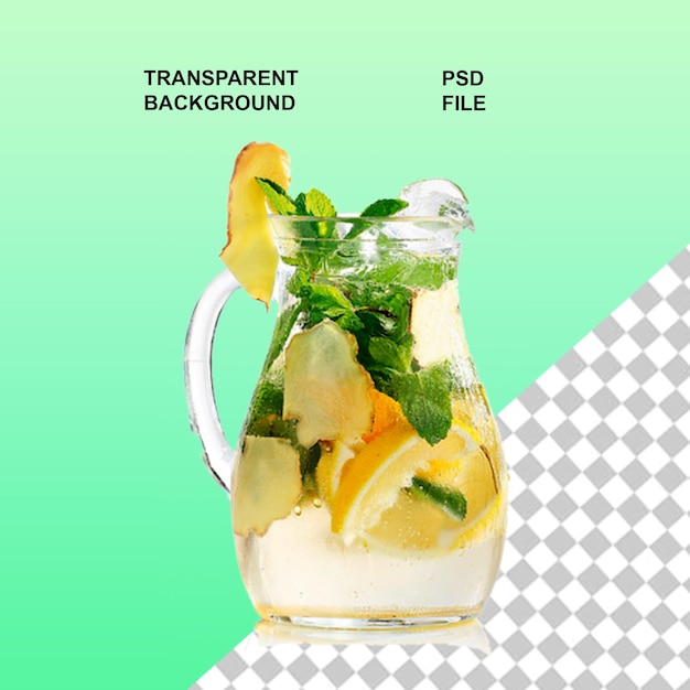Frische Limonade png auf durchsichtigem isolierten Hintergrund