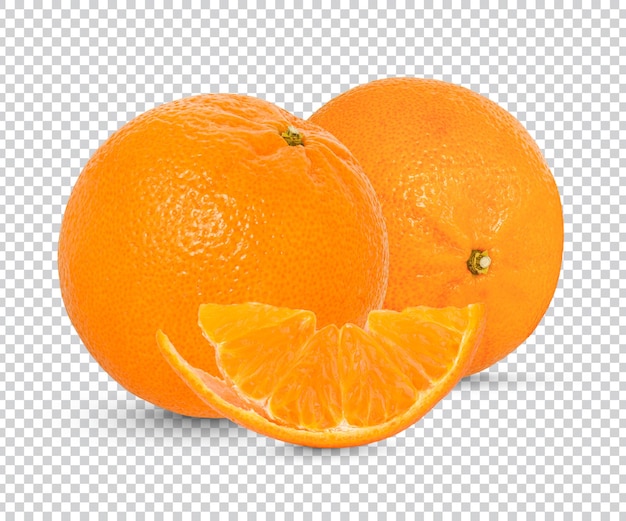 Frische orange isoliert premium psd