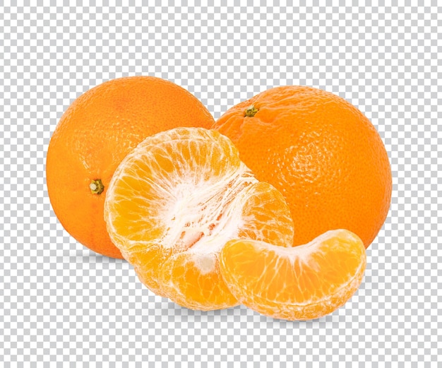 Frische Orange isoliert Premium PSD