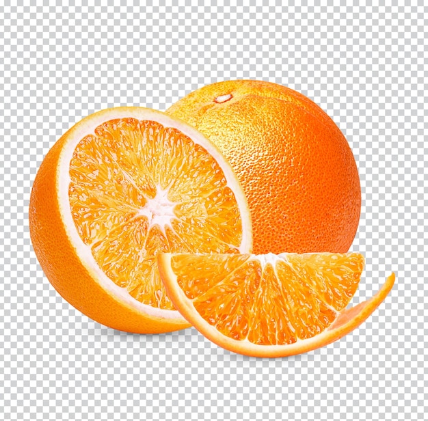 Frische orange isoliert premium psd