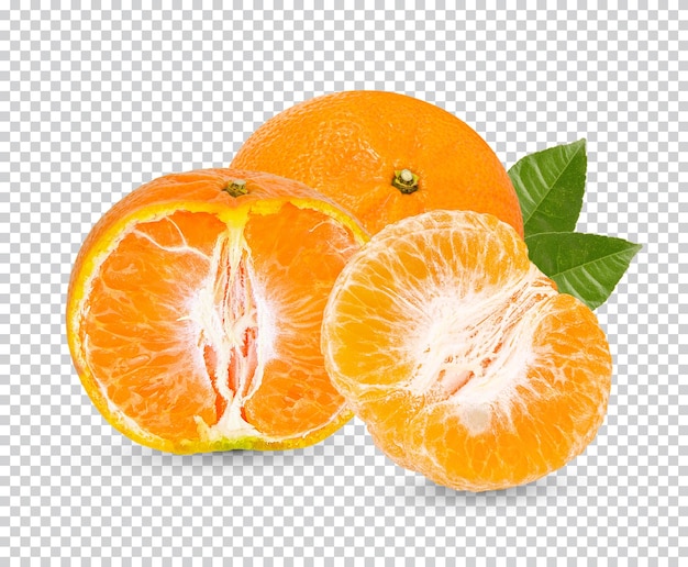 PSD frische orange isoliert