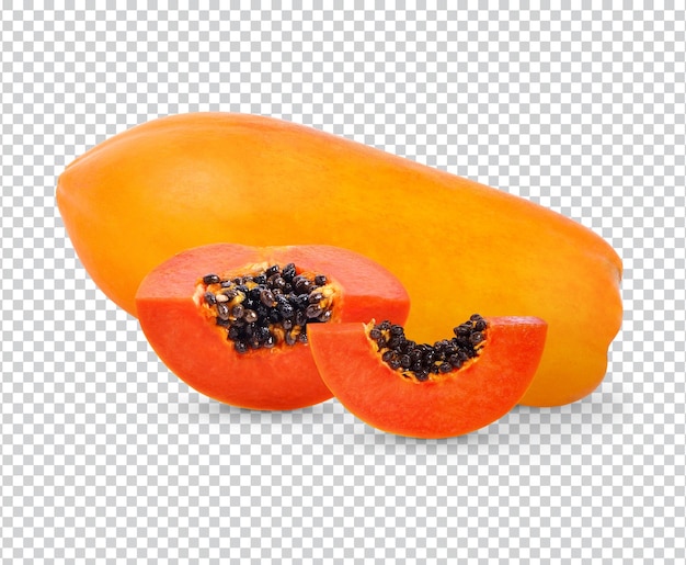 Frische papaya isoliert