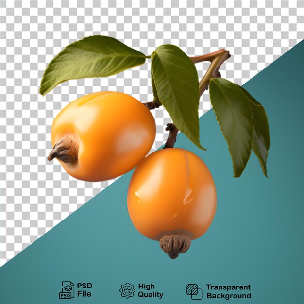 Frische persimmon isoliert auf durchsichtigem hintergrund einschließlich png-datei