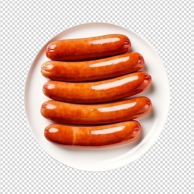 PSD frische würstchen auf durchsichtigem hintergrund png