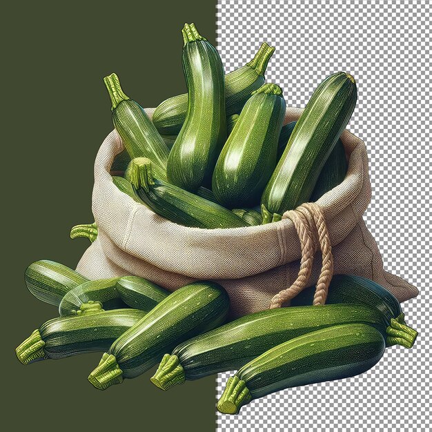 Frische zucchini-kollektion png