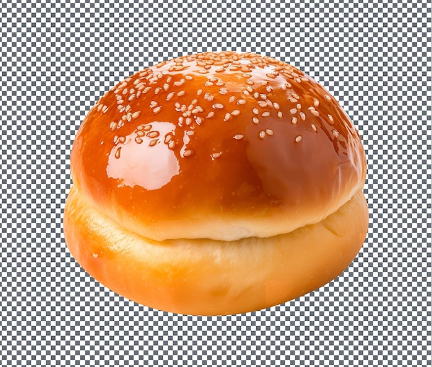 Frischer Custard Bun Lai Wong Bao isoliert auf durchsichtigem Hintergrund
