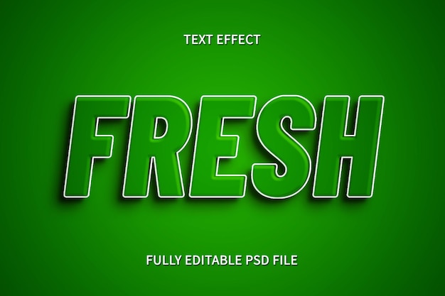 Frischer Texteffekt