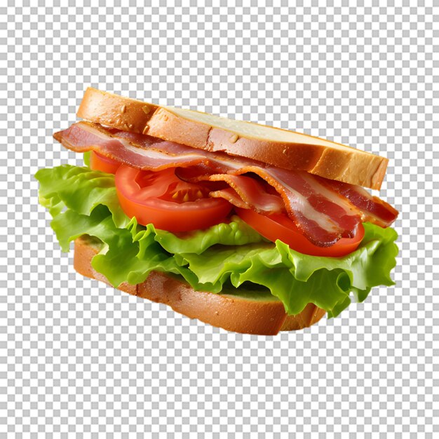 PSD frisches gemüse sandwich png isoliert auf durchsichtigem hintergrund