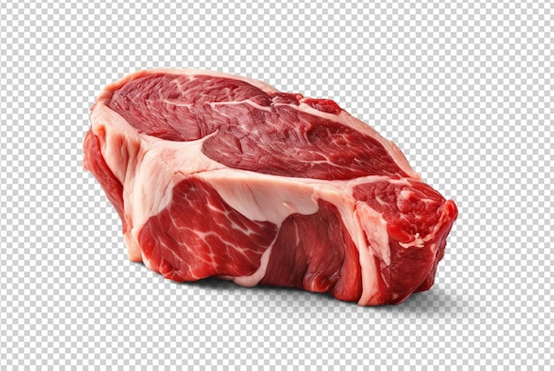 Frisches rohes Rindfleisch, auf durchsichtige Weise geschnitten