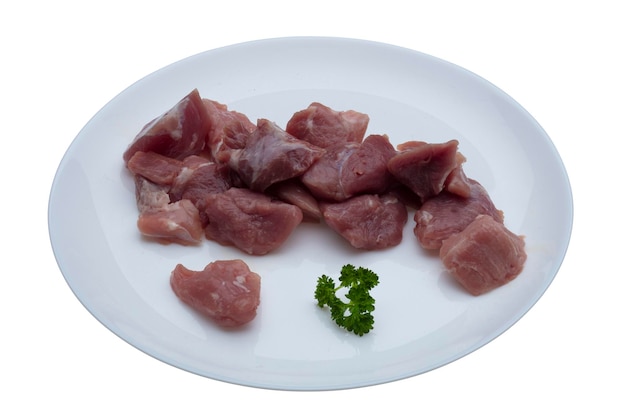 PSD frisches und biologisches rindfleisch. rohes schweinesteak