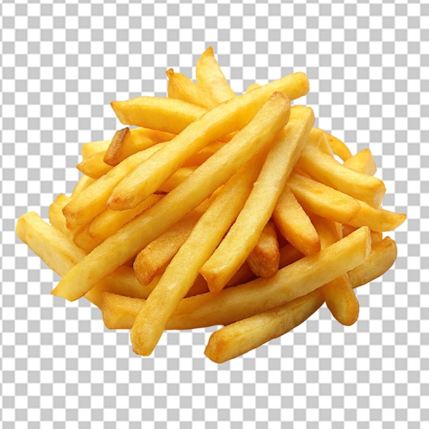 PSD des frites sur fond blanc