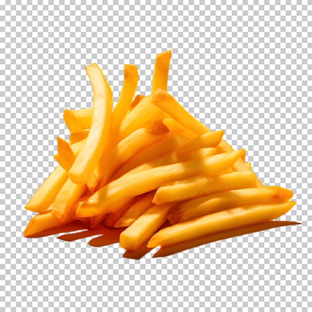 PSD des frites isolées sur un fond transparent