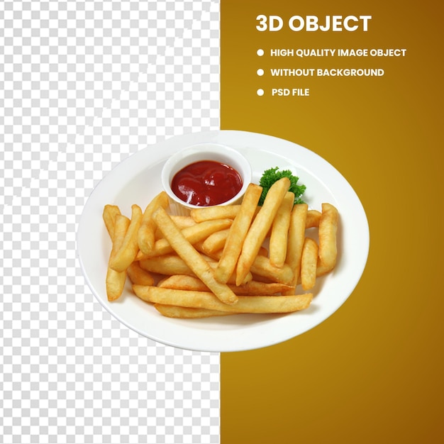 Des frites de pommes de terre