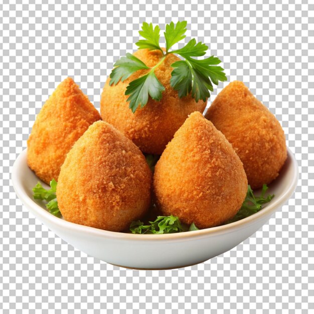 PSD frittierte hühnerkroketten aus coxinha