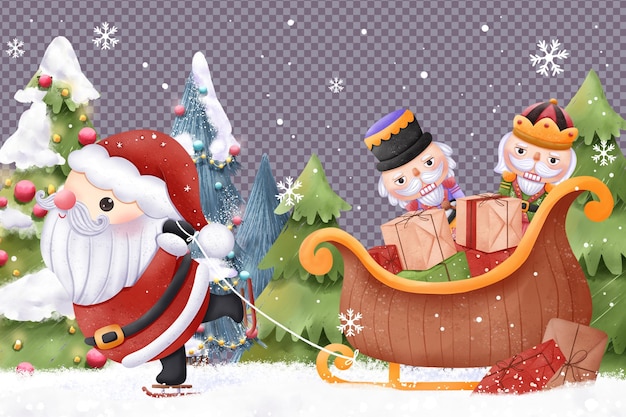 Fröhliche Weihnachtsgrußkarte