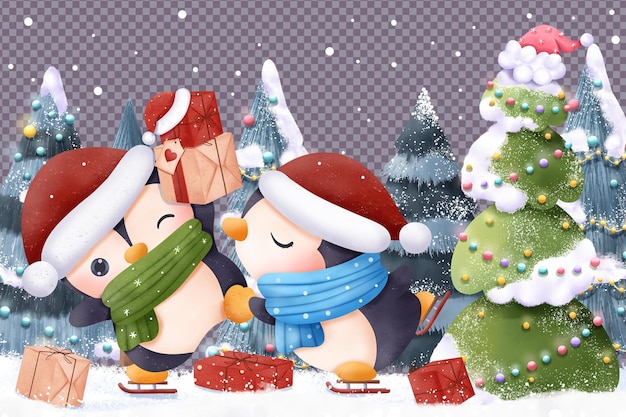 Fröhliche Weihnachtsgrußkarte