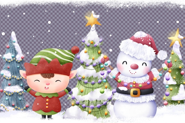 Fröhliche Weihnachtsgrußkarte