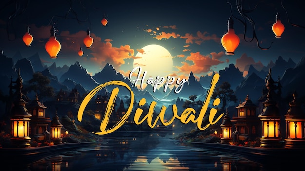 Fröhlicher Diwali-Hintergrund