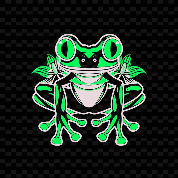 PSD a frog with the words quot frog quot on it