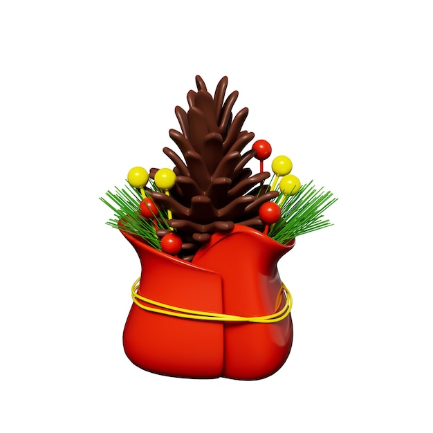 PSD frohe weihnachten 3d-illustration