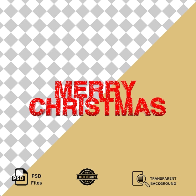 Frohe Weihnachten 3D-Rendering-Tag