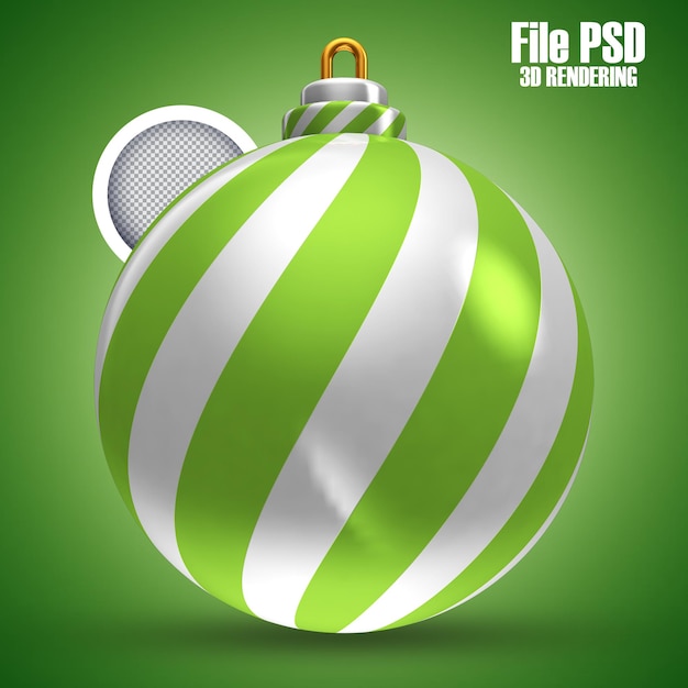 PSD frohe weihnachten 3d-rendering