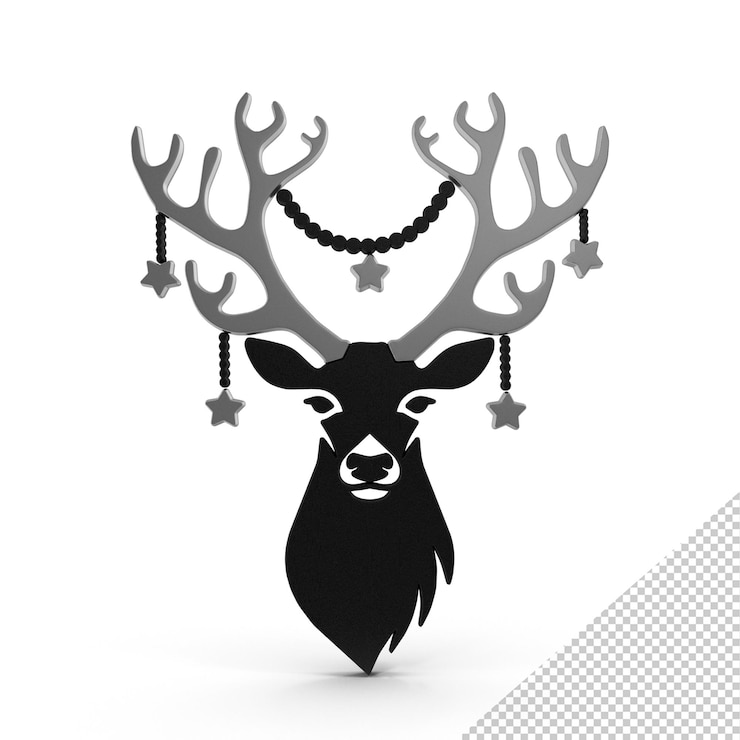 PSD frohe weihnachten hirsch xmas png