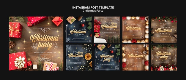 Frohe Weihnachten-Vorlage im flachen Design