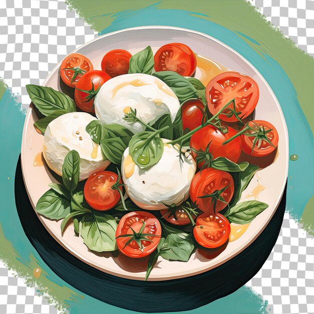 PSD fromage aux tomates et salade