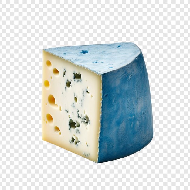 Fromage De Couleur Bleue Isolé Sur Fond Transparent