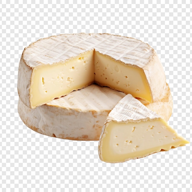 PSD fromage neufchatel isolé sur fond transparent