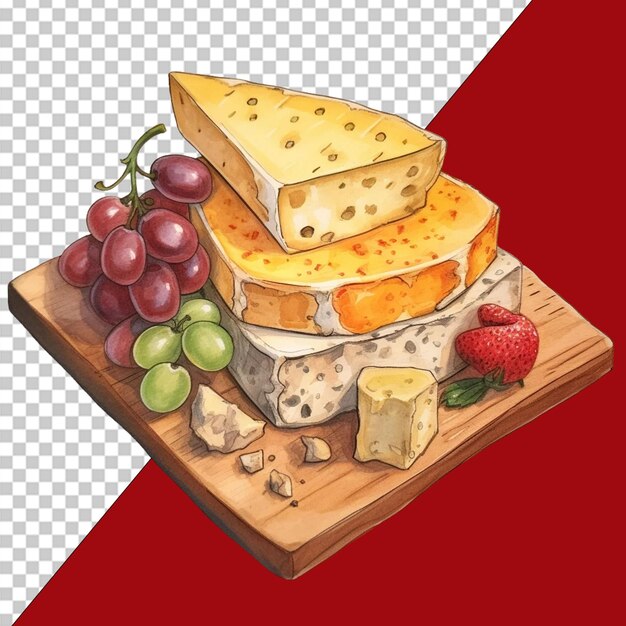 PSD des fromages délicieux en png