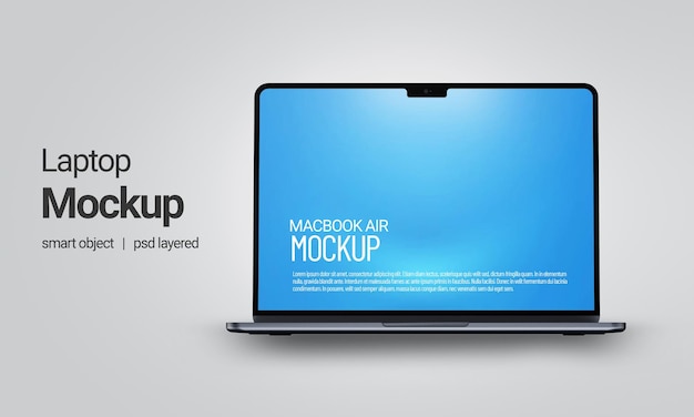 FRONTAL notebook o macbookpro mokcup