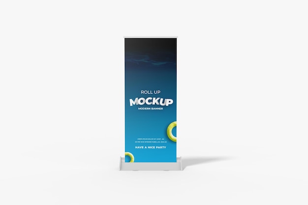 Frontansicht des rollbanner-mockups