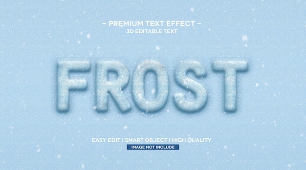 Frost 3d texteffektschablone