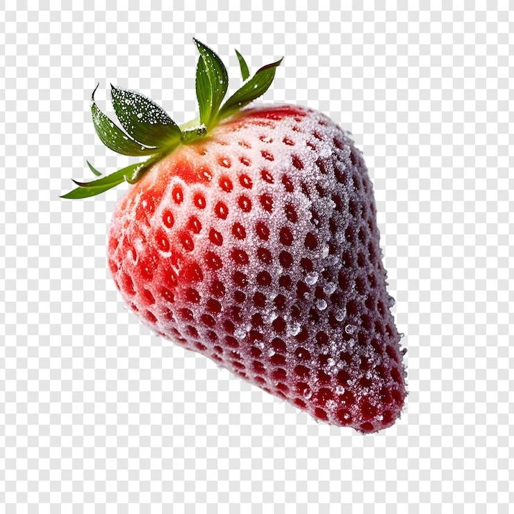 PSD frozen strawberry