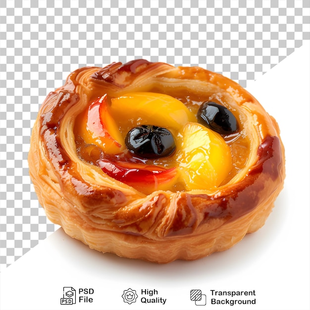 Fruchtkuchen, isoliert auf durchsichtigem hintergrund, enthält eine png-datei