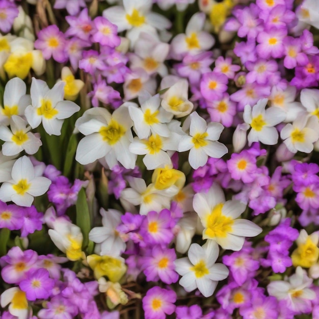 PSD frühlingsblumen-hintergrund