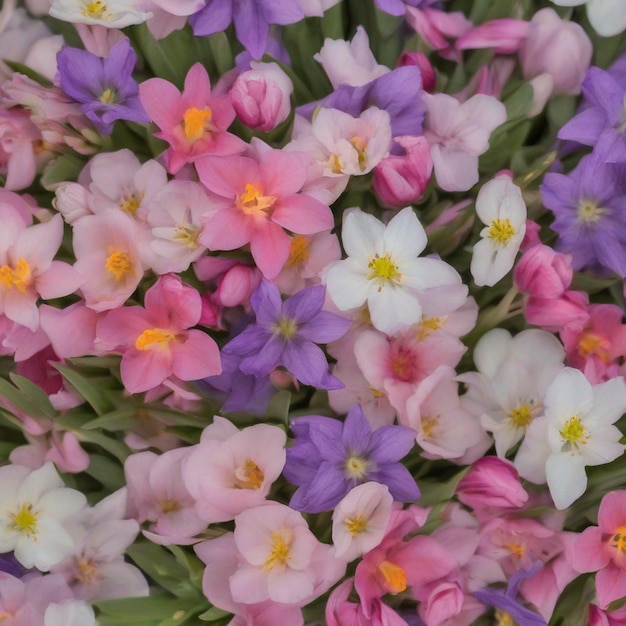 PSD frühlingsblumen-hintergrund