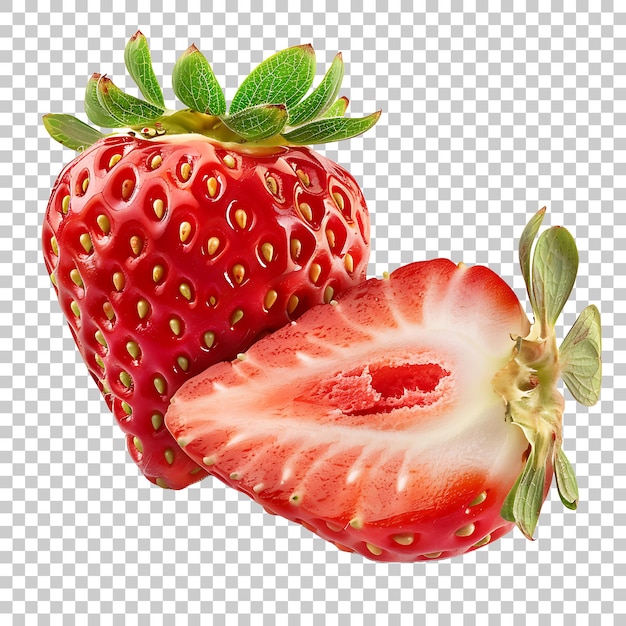 PSD fruit de fraise isolé sur fond transparent