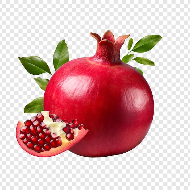 Fruit de grenade isolé sur fond transparent