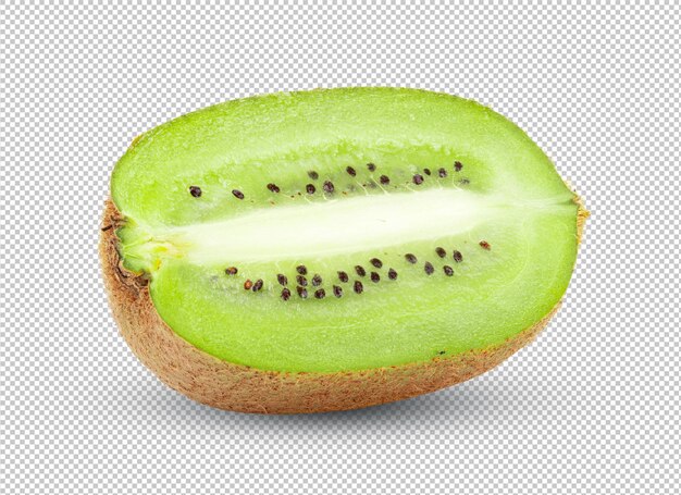 PSD fruit de kiwi isolé sur fond de couche alpha.