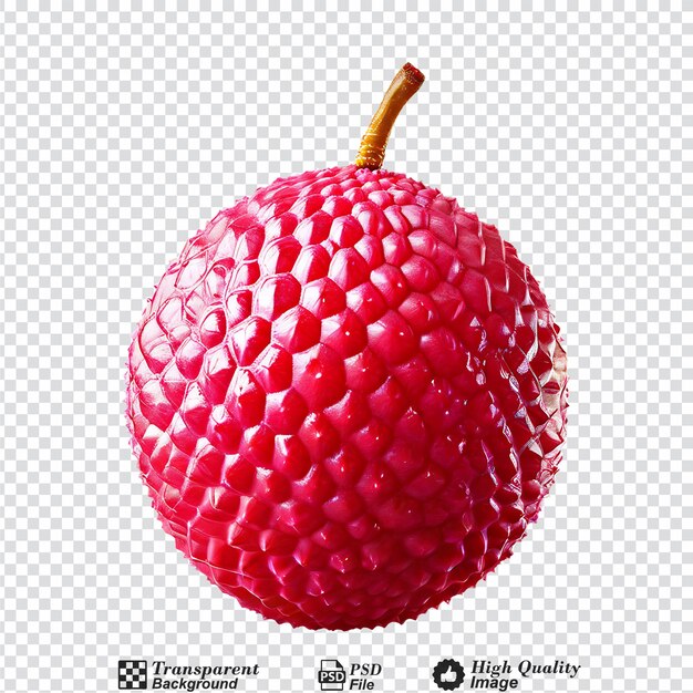 PSD fruit de liché isolé sur fond transparent