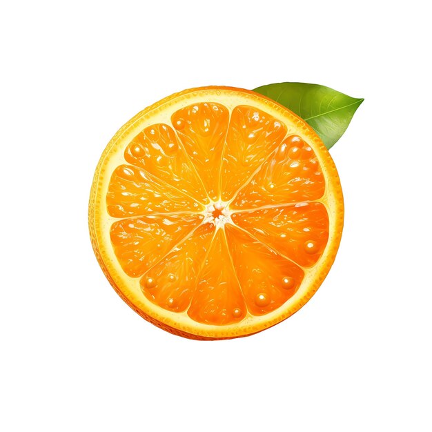 fruit orange isolé sur fond blanc haute résolution