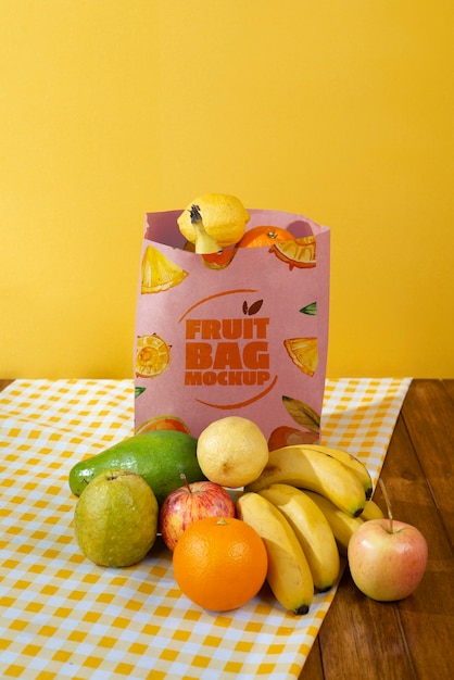fruit packaging mockup design