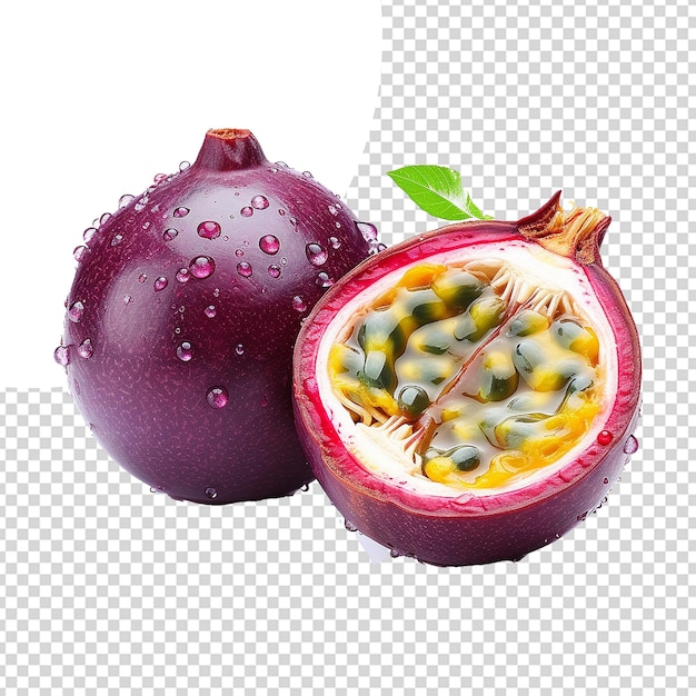 PSD fruit de la passion isolé sur un fond transparent png